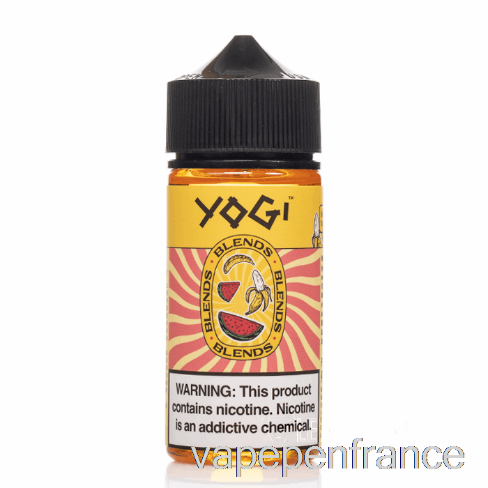 Glace à La Pastèque Et à La Banane - Mélanges Yogi - Stylo Vape 100 Ml 6 Mg